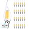 Luxrite CA11 LED Bulbs 7W (100W Equivalent) 800LM 5000K Bright White Dimmable E12 Candelabra Base 24-Pack LR21639-24PK - alternate 1